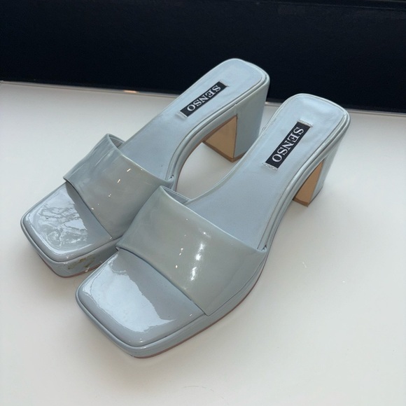 Senso baby blue Women's Block Heel Sandals - Picture 1 of 5